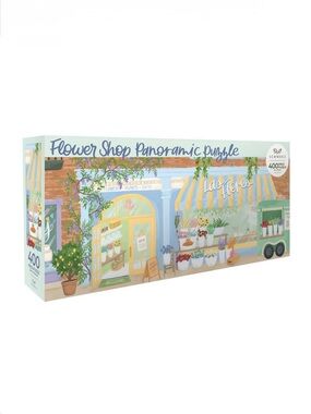 1CANOE2 Flower Shop 400 PIECE PANORAMIC JIGSAW PUZZLE 🍂